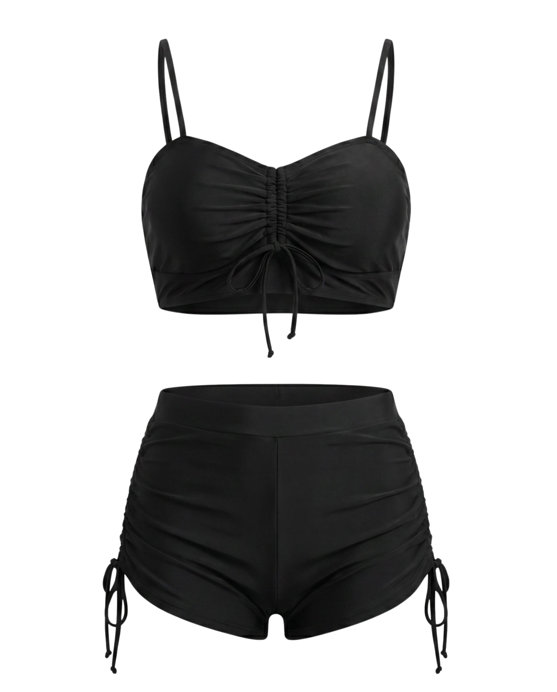 Drawstring Two-Piece Swim