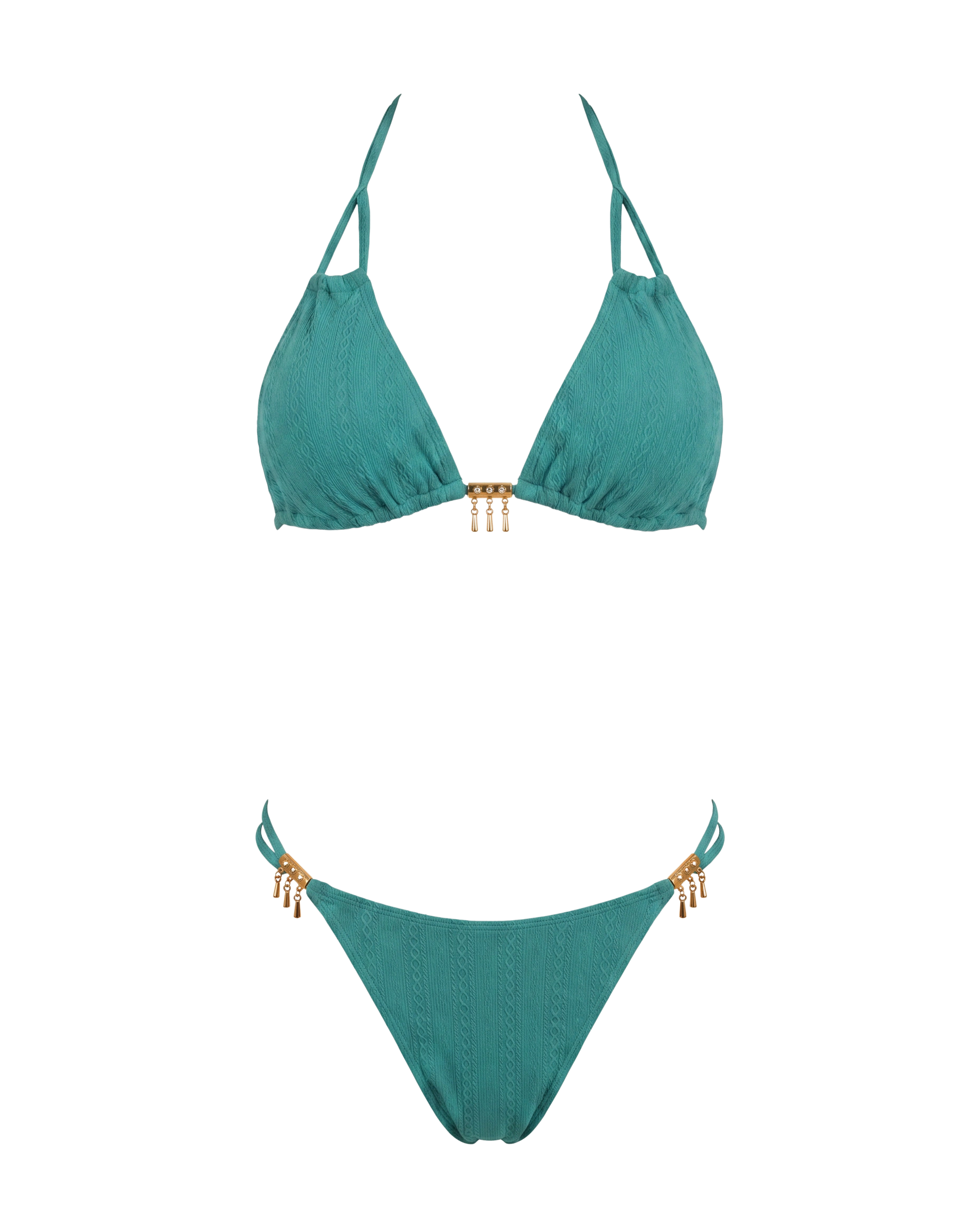 Colorblock Bikini Set