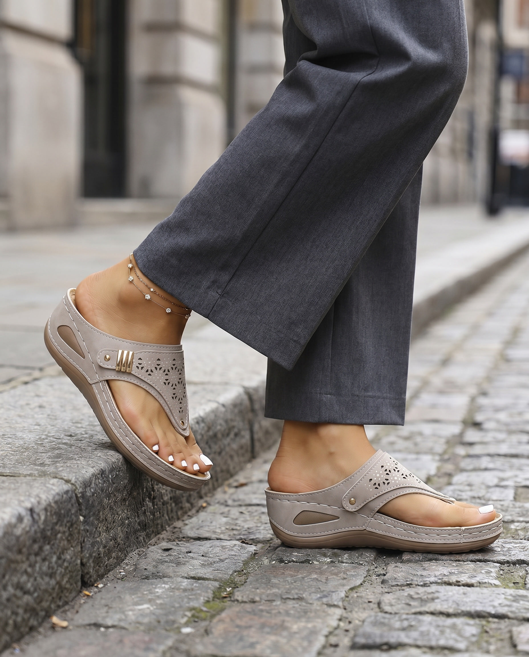 Wedge Herringbone Sandals