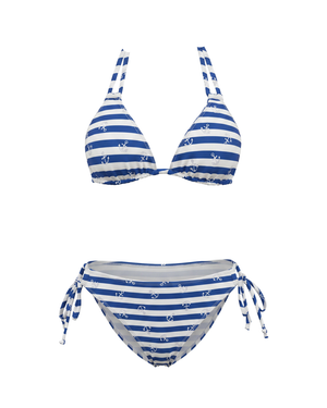 Blue and white stripes