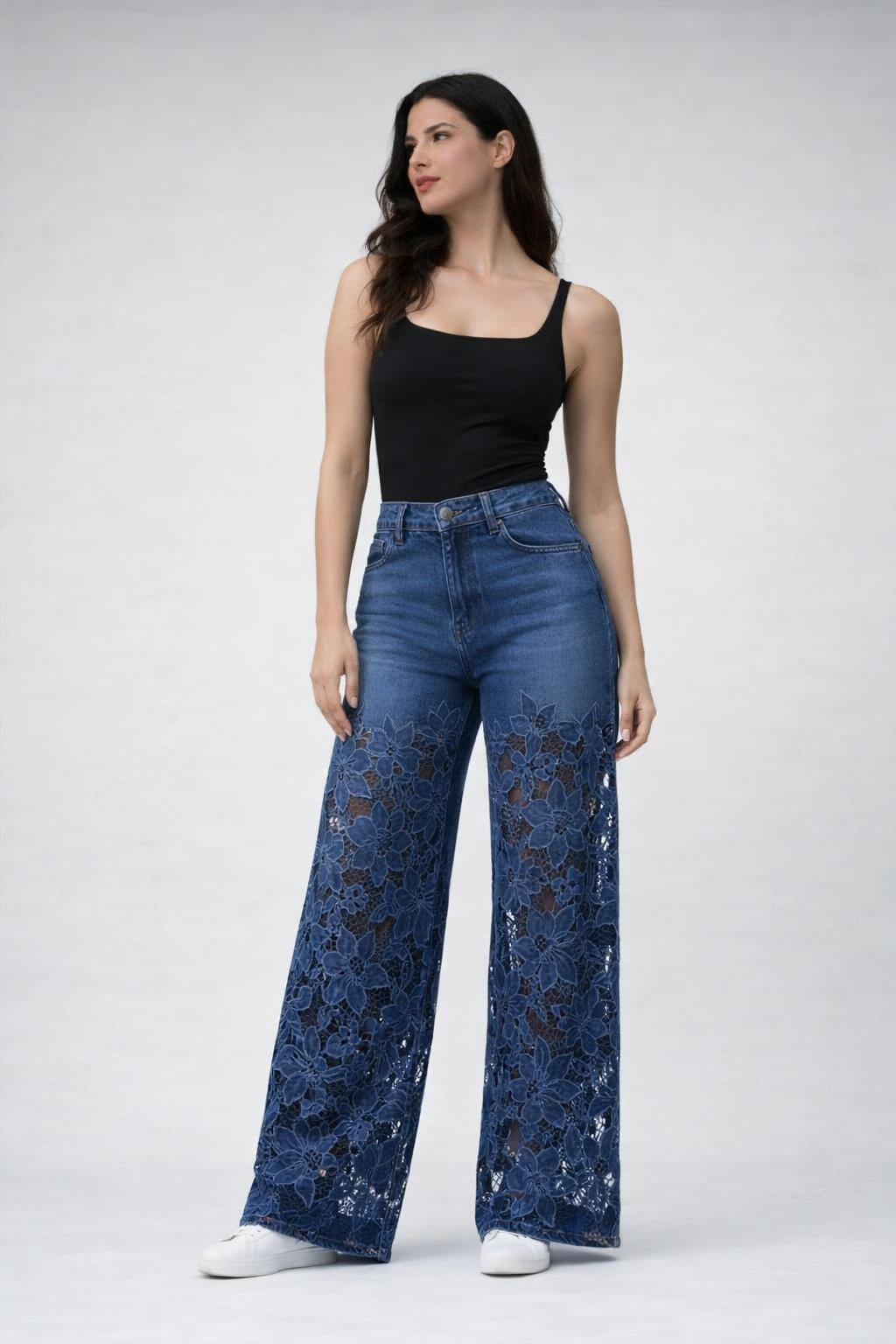Lace Break Denim