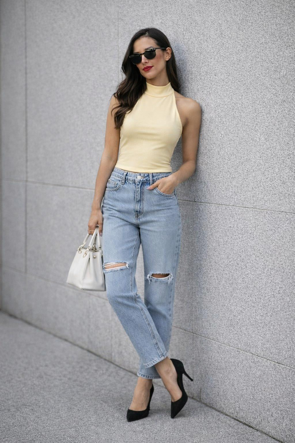 Midnight Backless Top