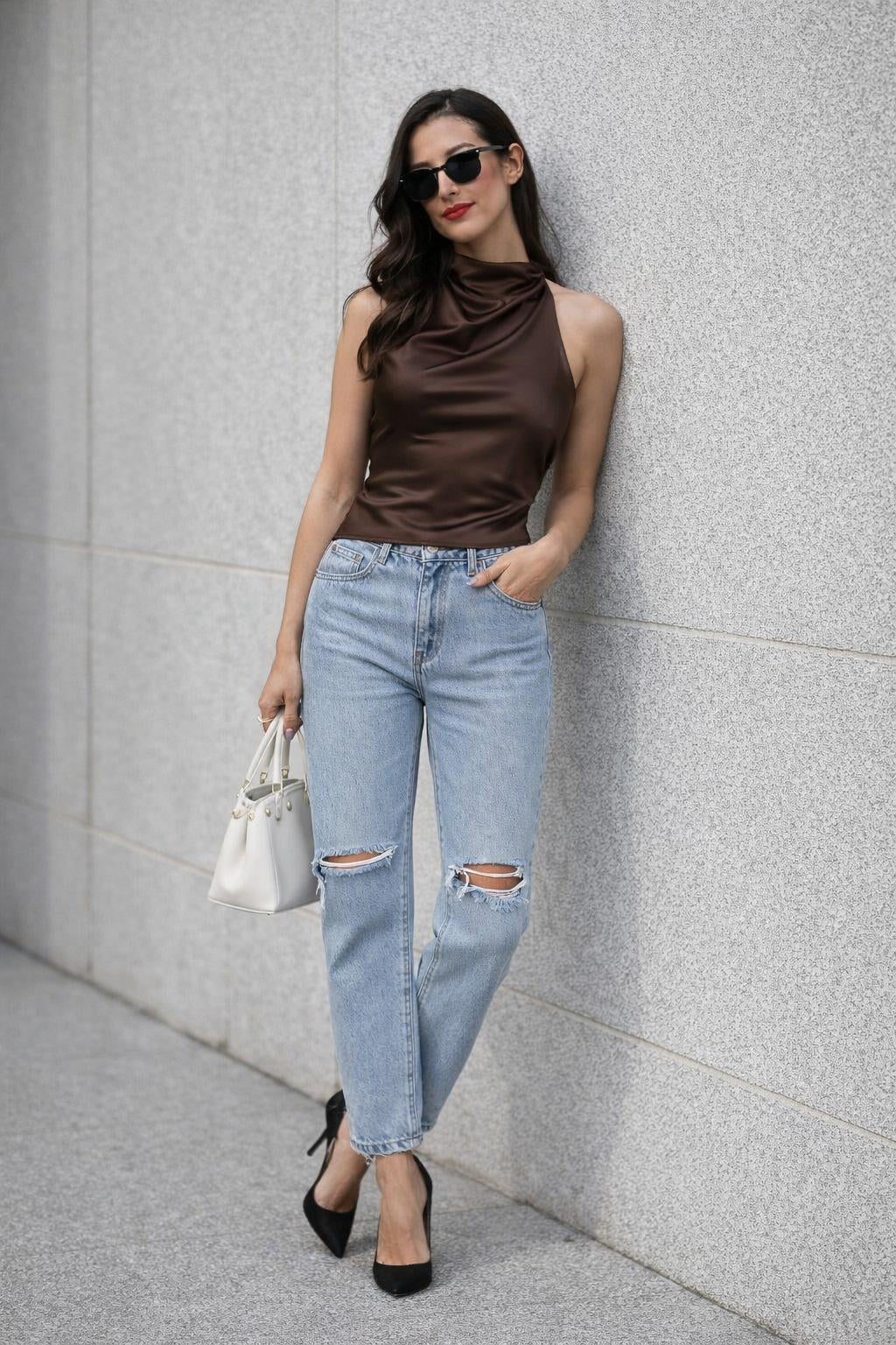 Midnight Backless Top