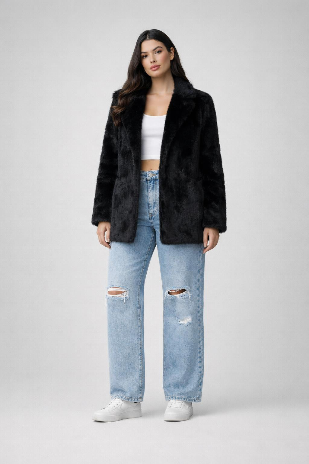 Luxury Faux Fur Jacket