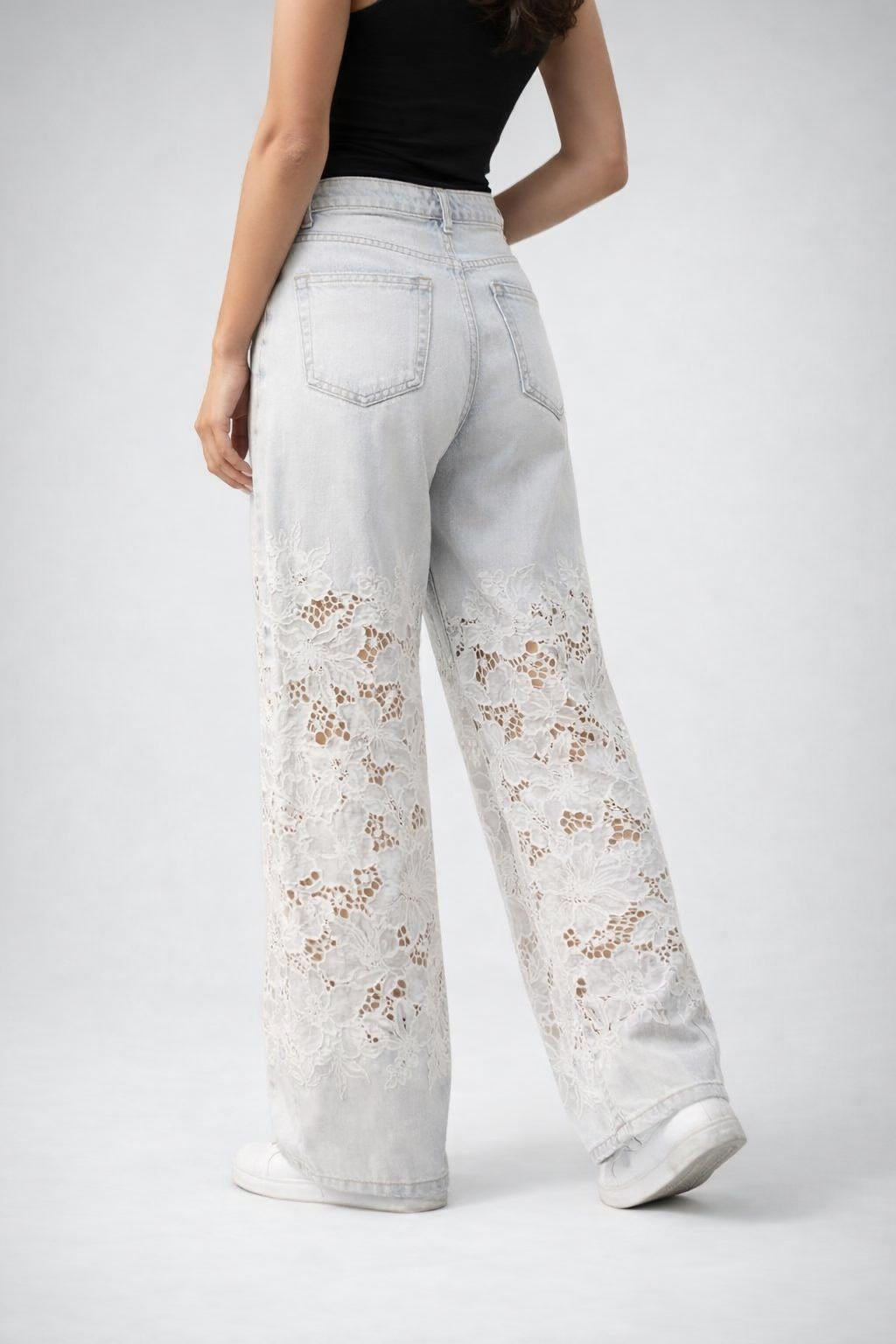 Lace Break Denim