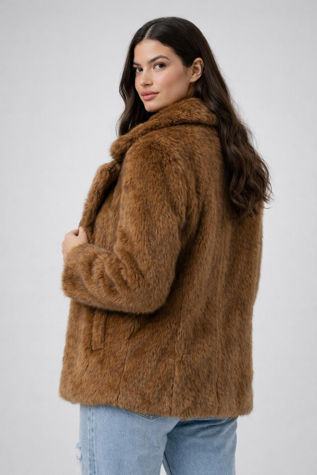Luxury Faux Fur Jacket