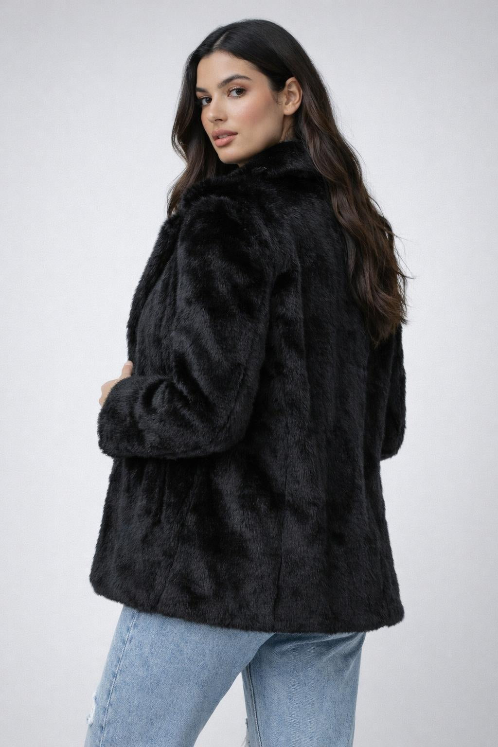 Luxury Faux Fur Jacket