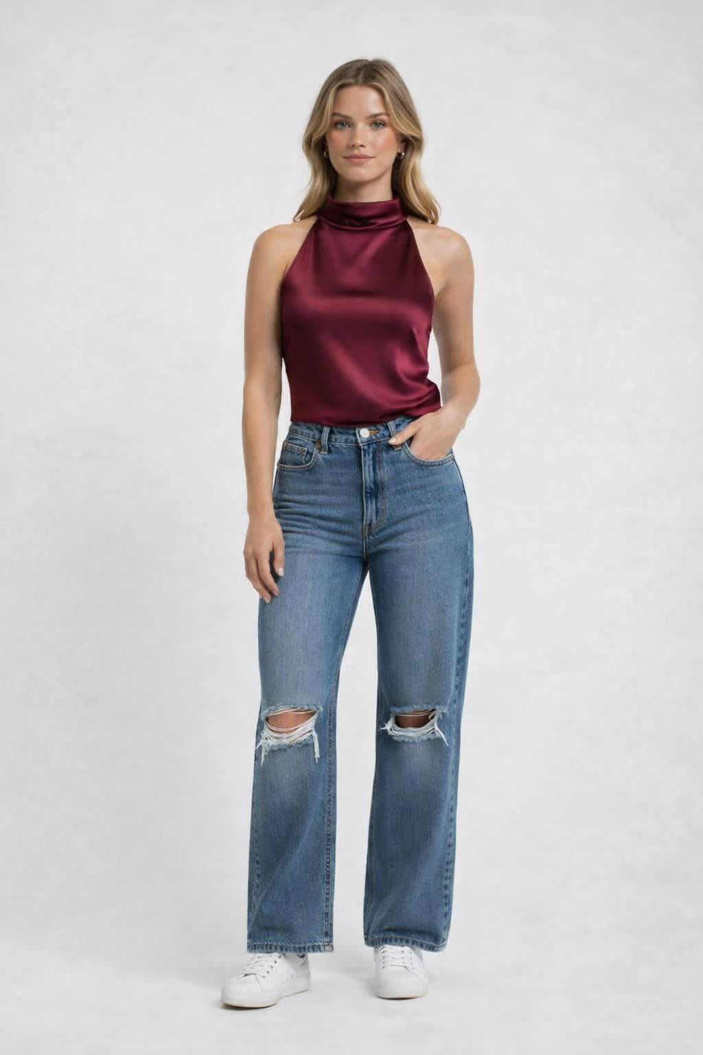 Midnight Backless Top