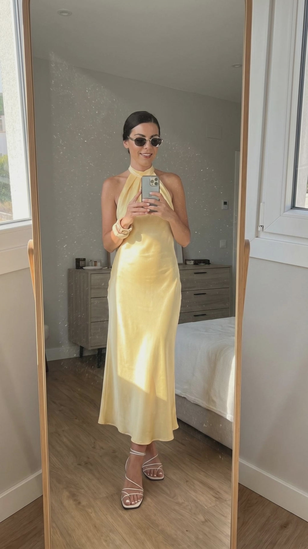 Satin Gate Dress